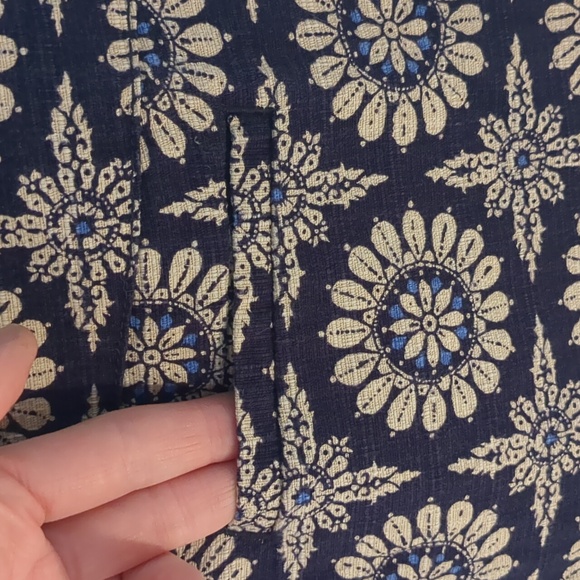 Anthropology Elevenses boho meets dress shorts cotton/linen weave - Picture 3 of 12